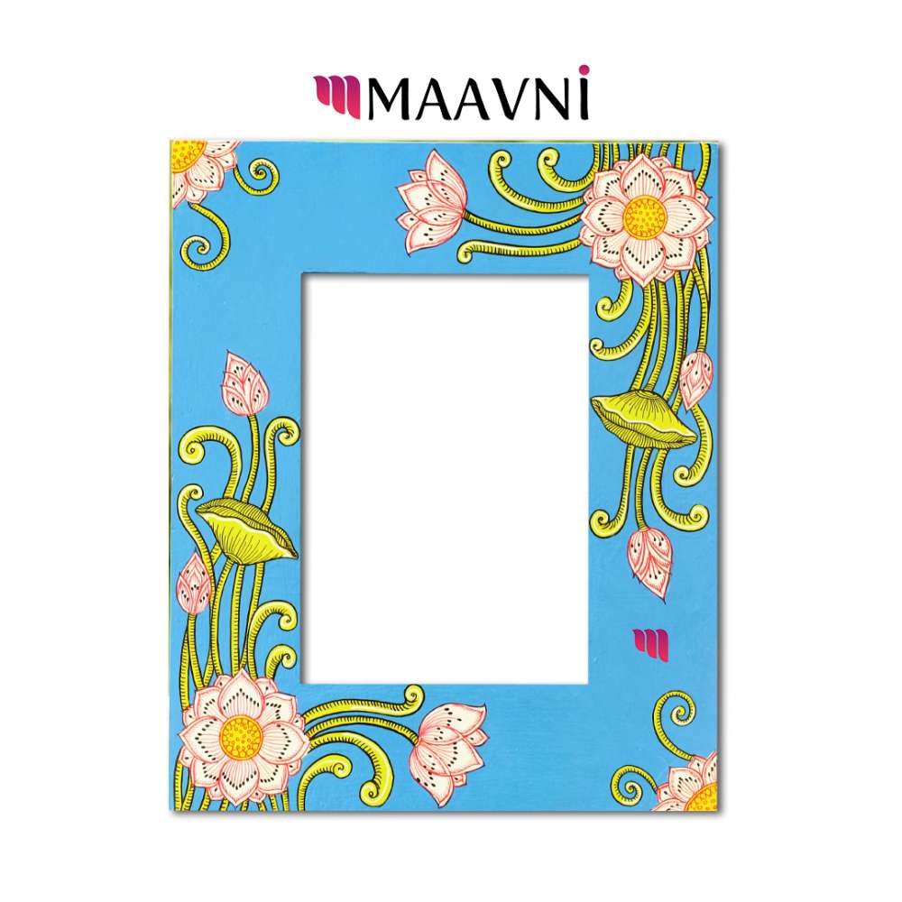 Blue Lotus Photo Frame