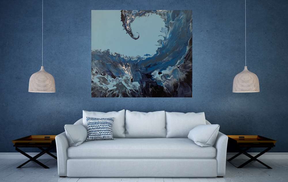 THE WAVE Medium Grain Canvas