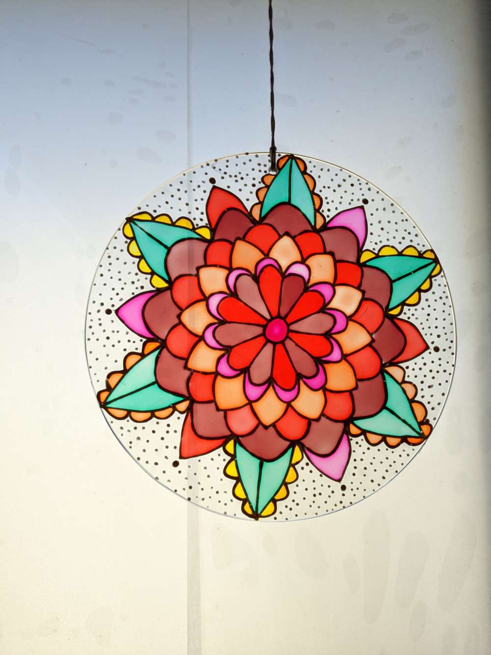 Sunny floral suncatcher