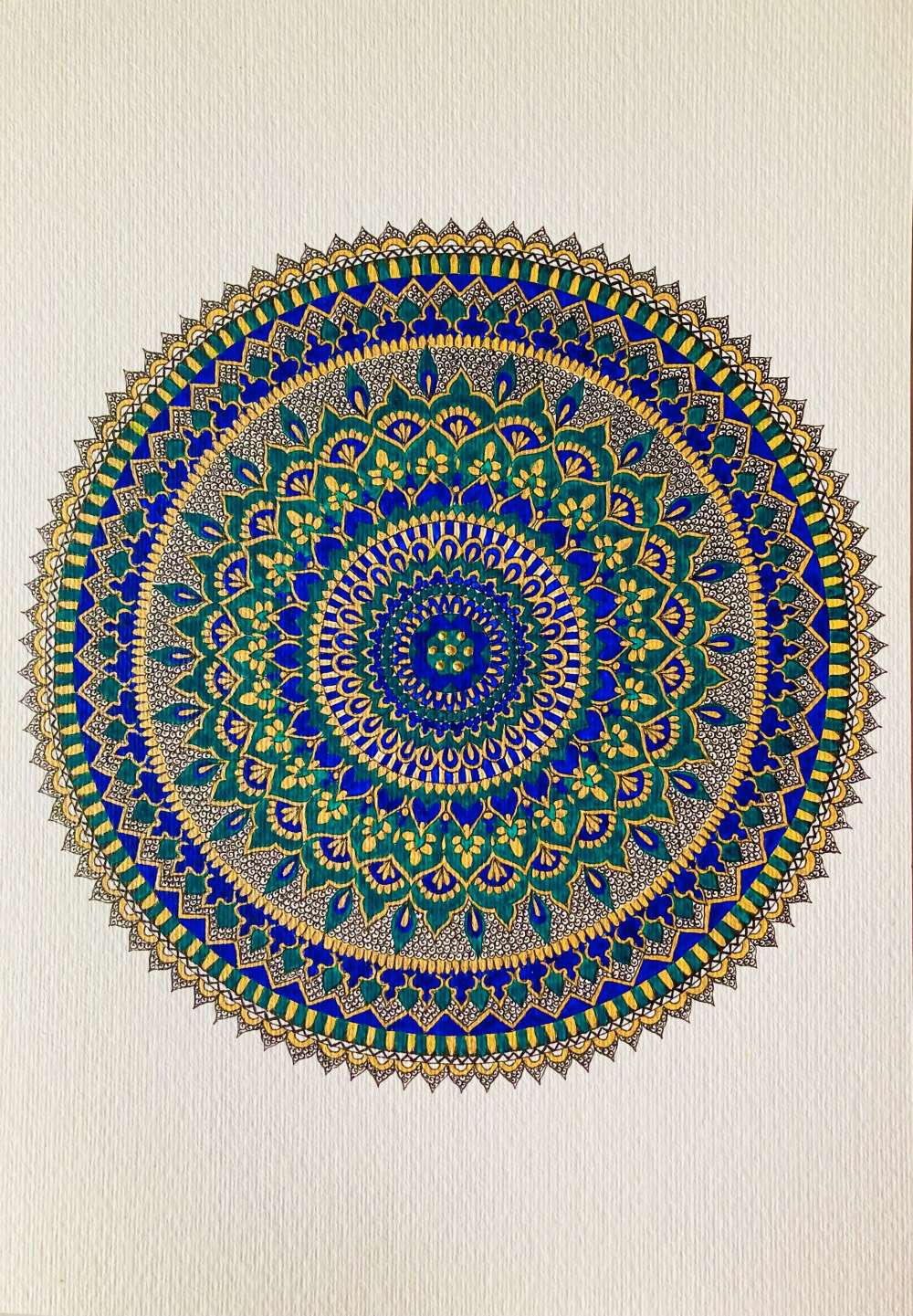 Peacock mandala