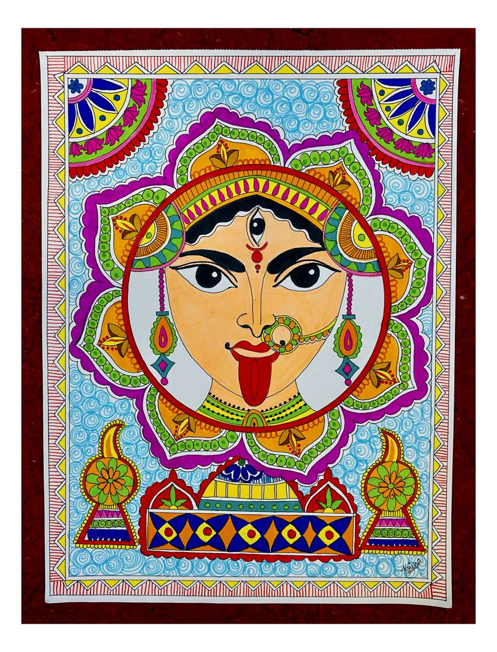 Mataji madhubani art