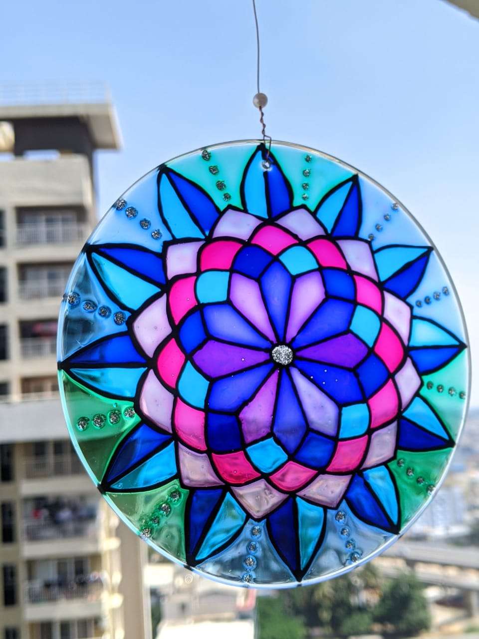 Shades of Blue Suncatcher