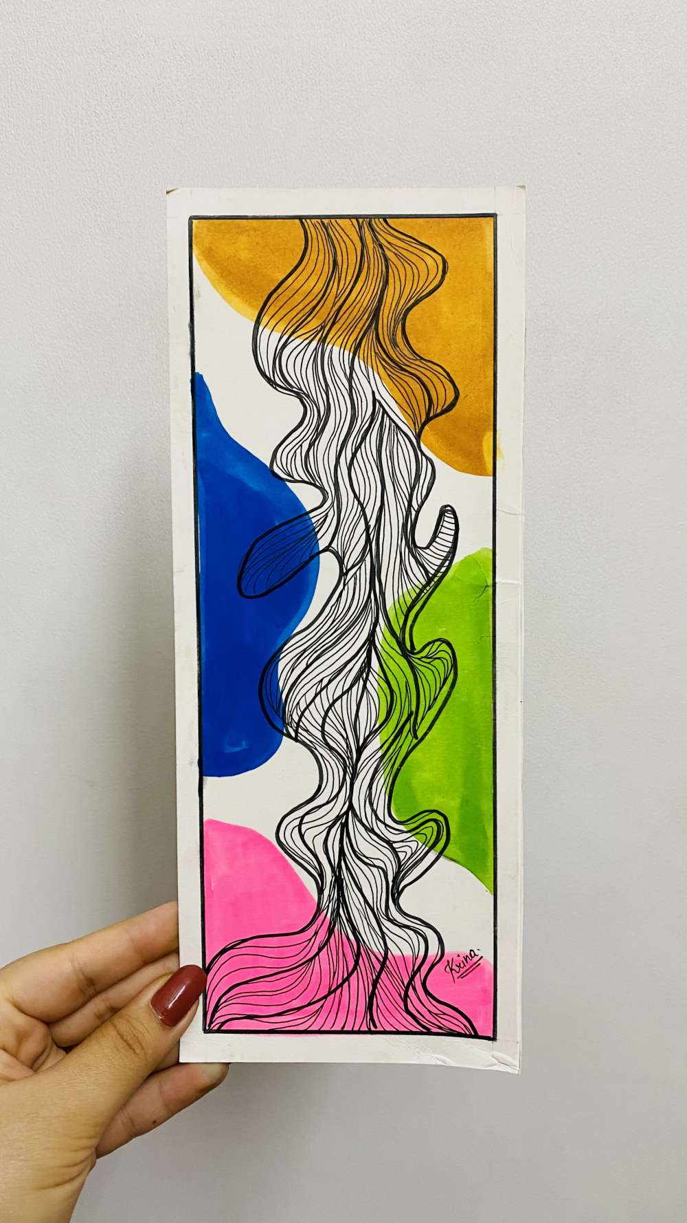 Line art bookmark