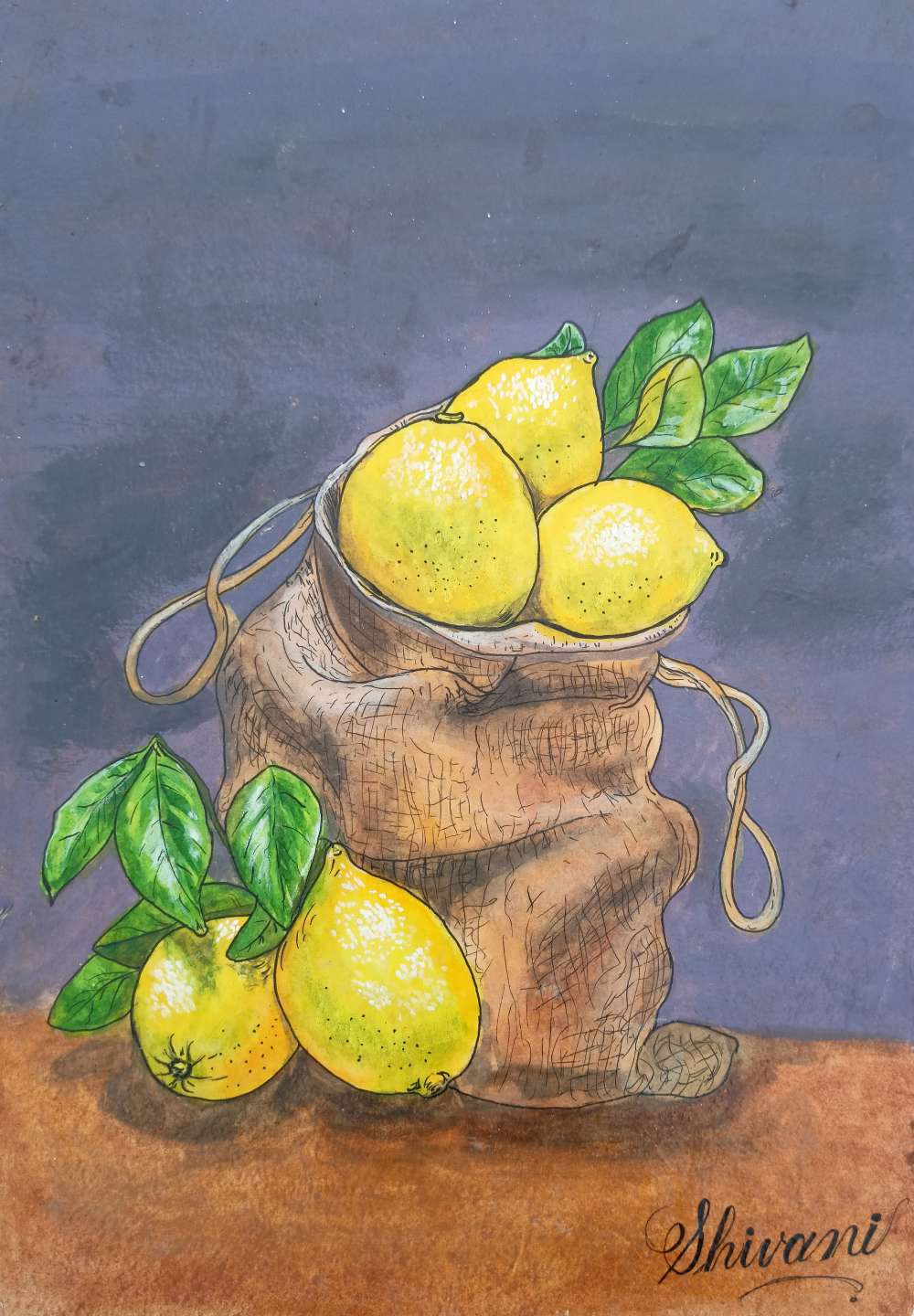 Lemons realistic Painting