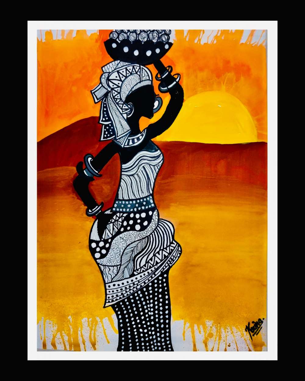 African doodle art