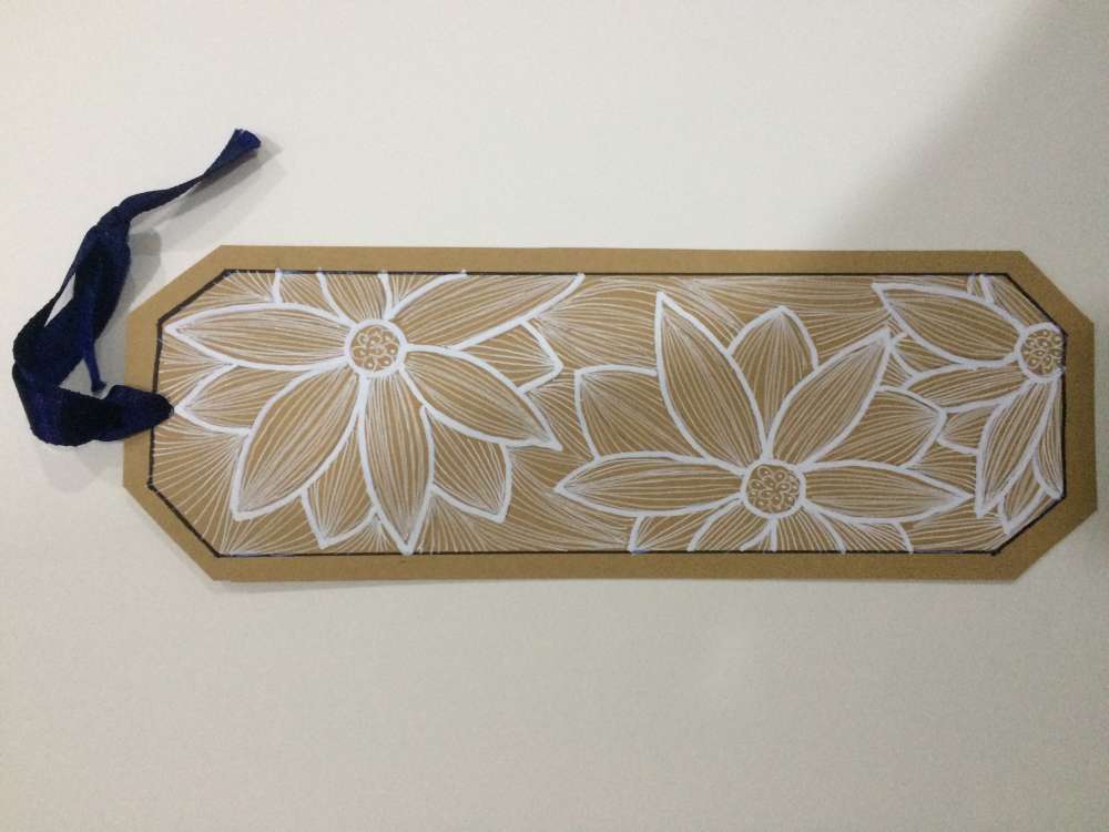Line art bookmark