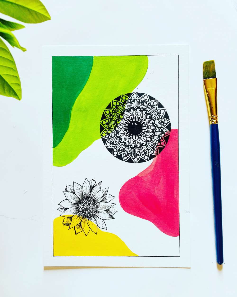 Floral mandala print