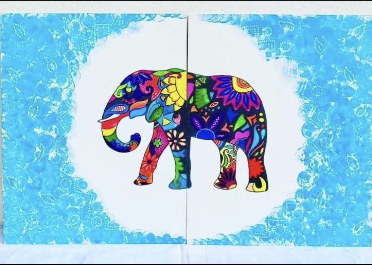 Elephant wall art
