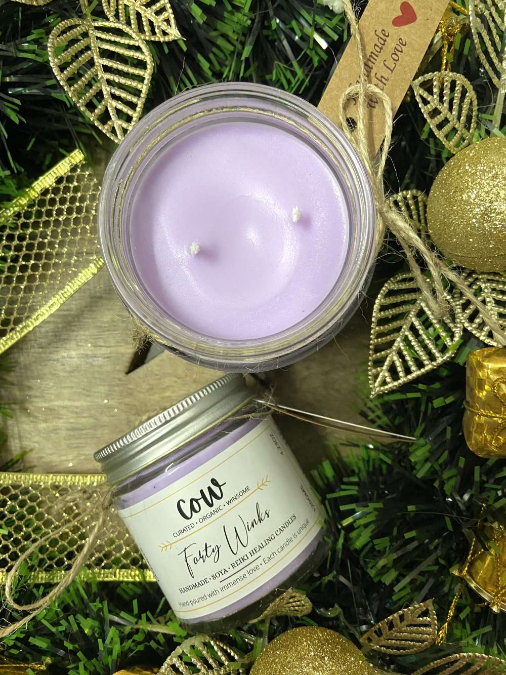 RESPIRAR REIKI HEALING CANDLES WITH PURE PEPPERMINT + EUCATLYPTUS