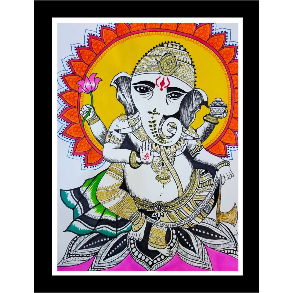 Ganpati doodle art