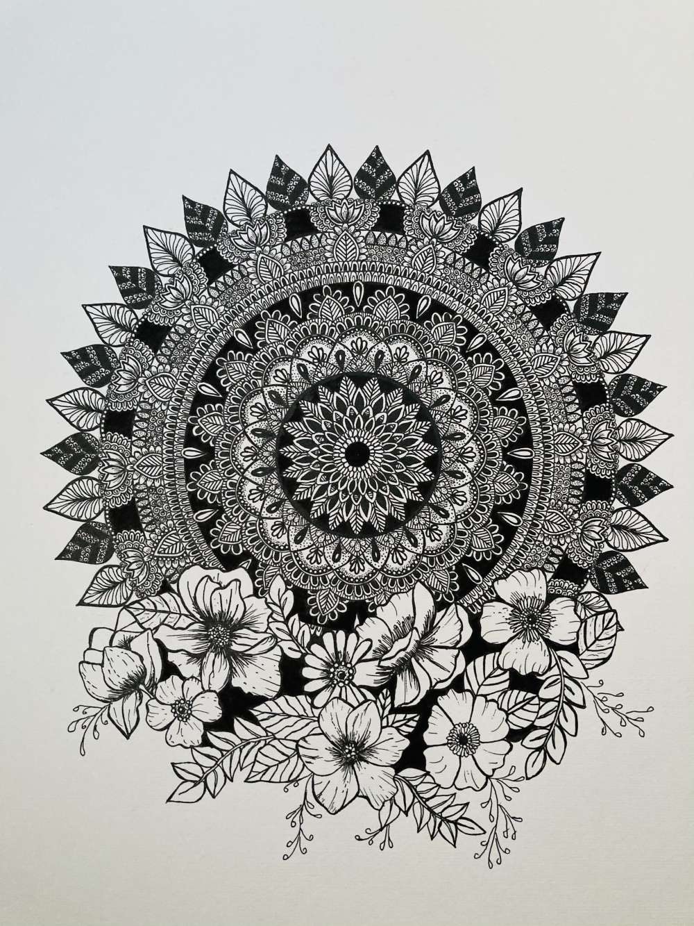 Floral mandala