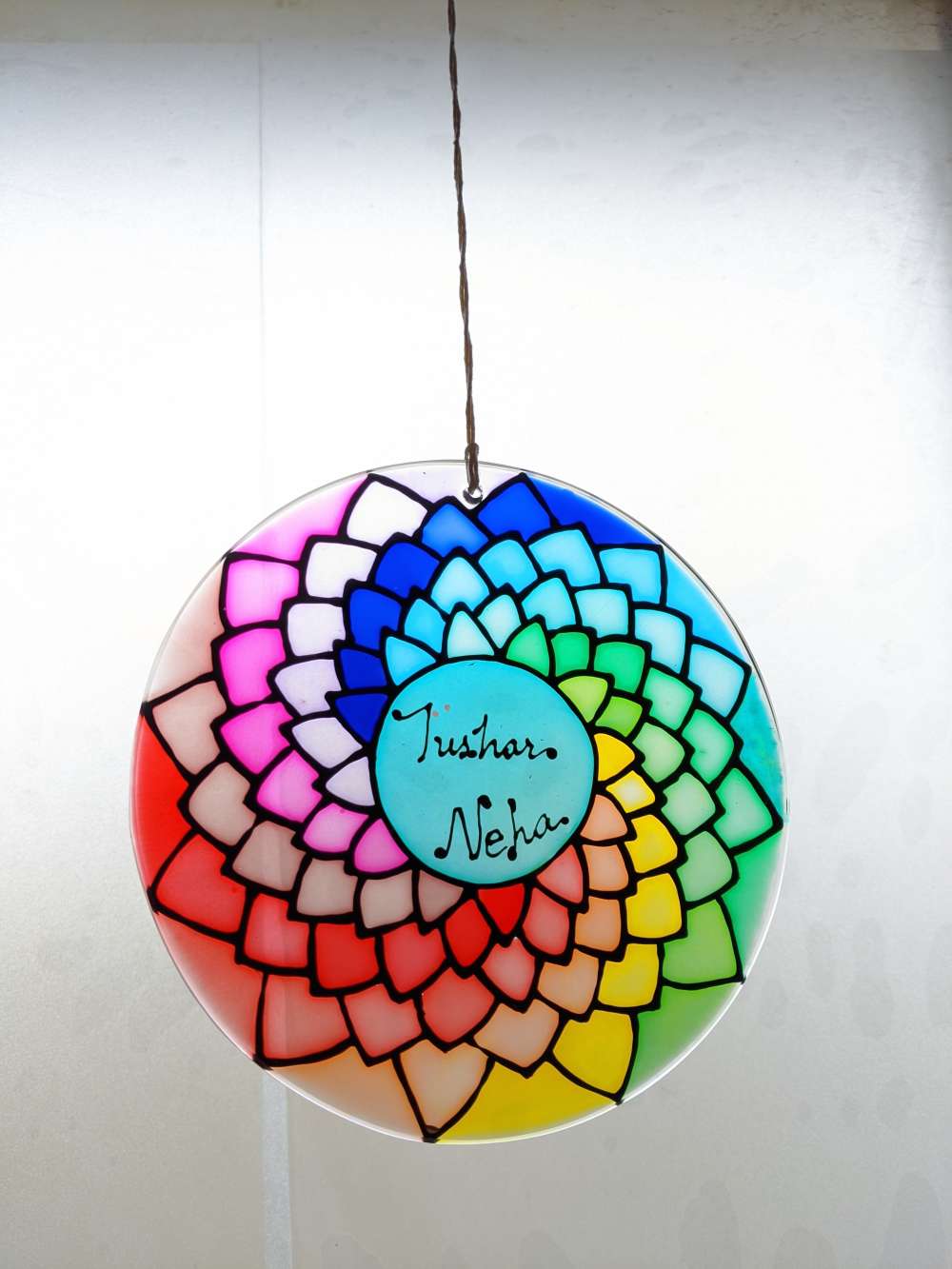 Personalized Rainbow suncatcher