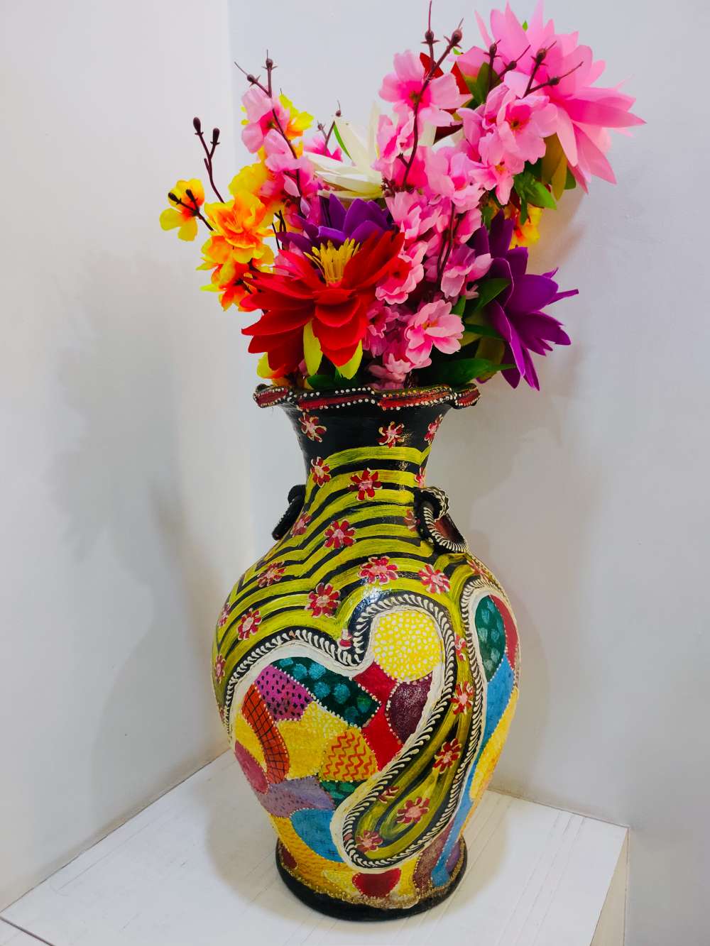 Pattern pot painting