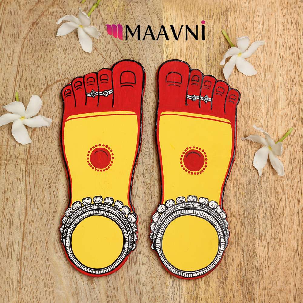 Maa Laxmi Feet Cutout Maavni Designs