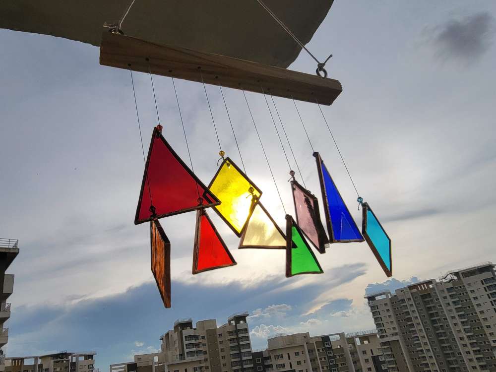Triangle diamond windchime