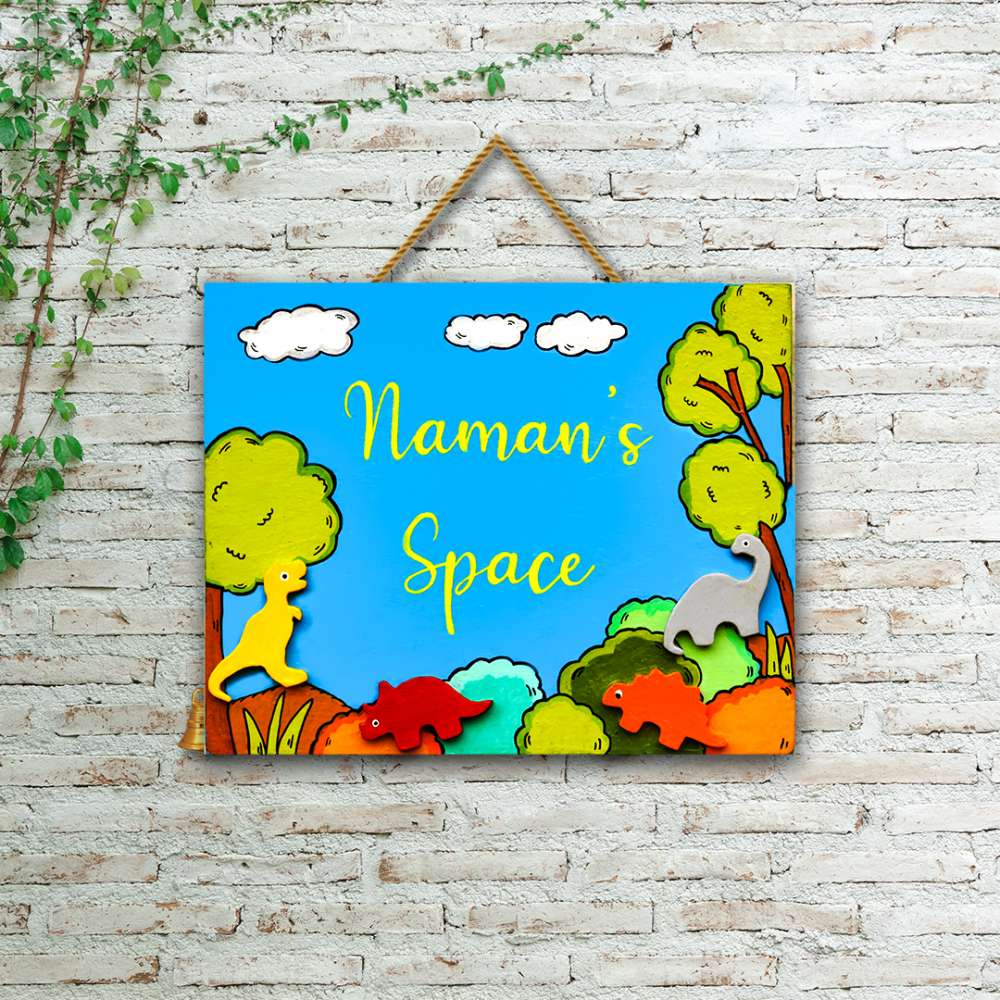 Blue Animal Nameboard