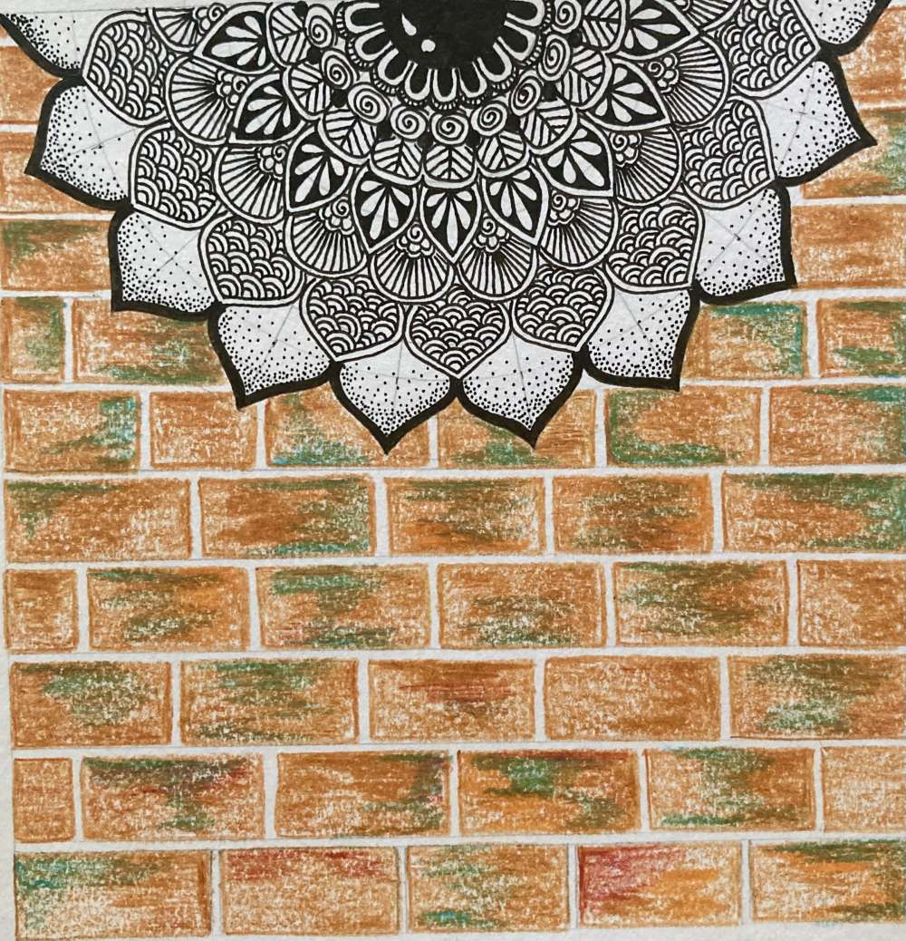 Mandala on wall art print