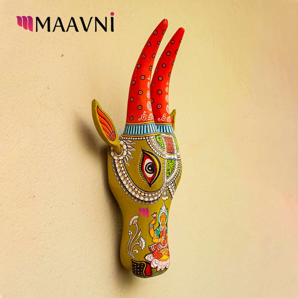 Laxmi Ji Green Cow 16 Inches