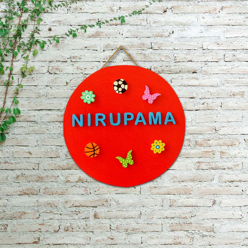 Round Kids Nameboard