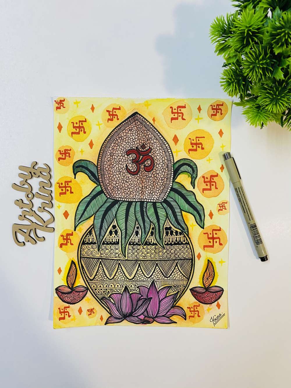 Kalash Doodle art