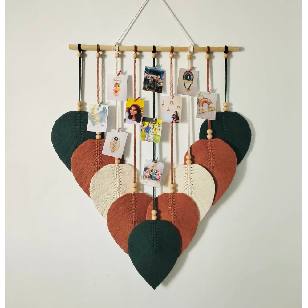 Photo Holder Feather Wall Hanging Knotmuch