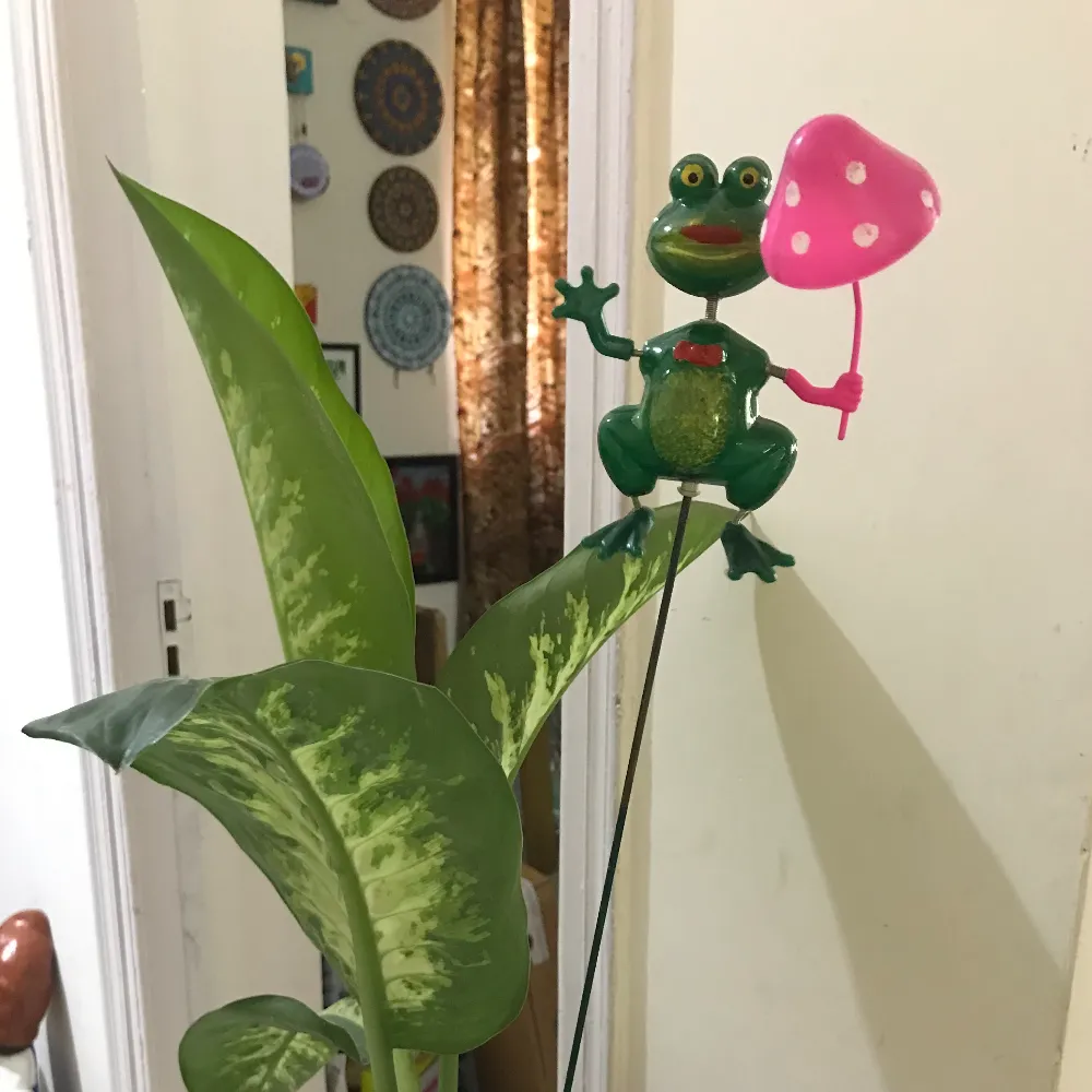 Dancing Frog Stick/Stake Garden Decoration  Ornament 1 unit (Per piece)