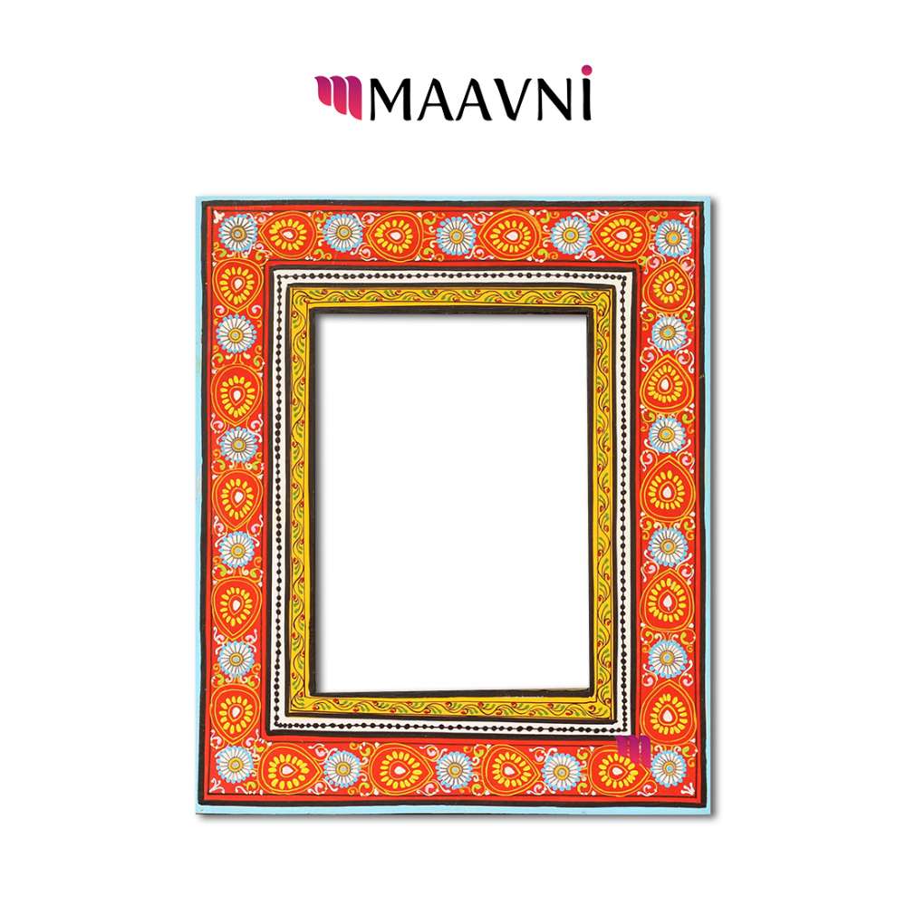 Red Pattachitra Photo Frame