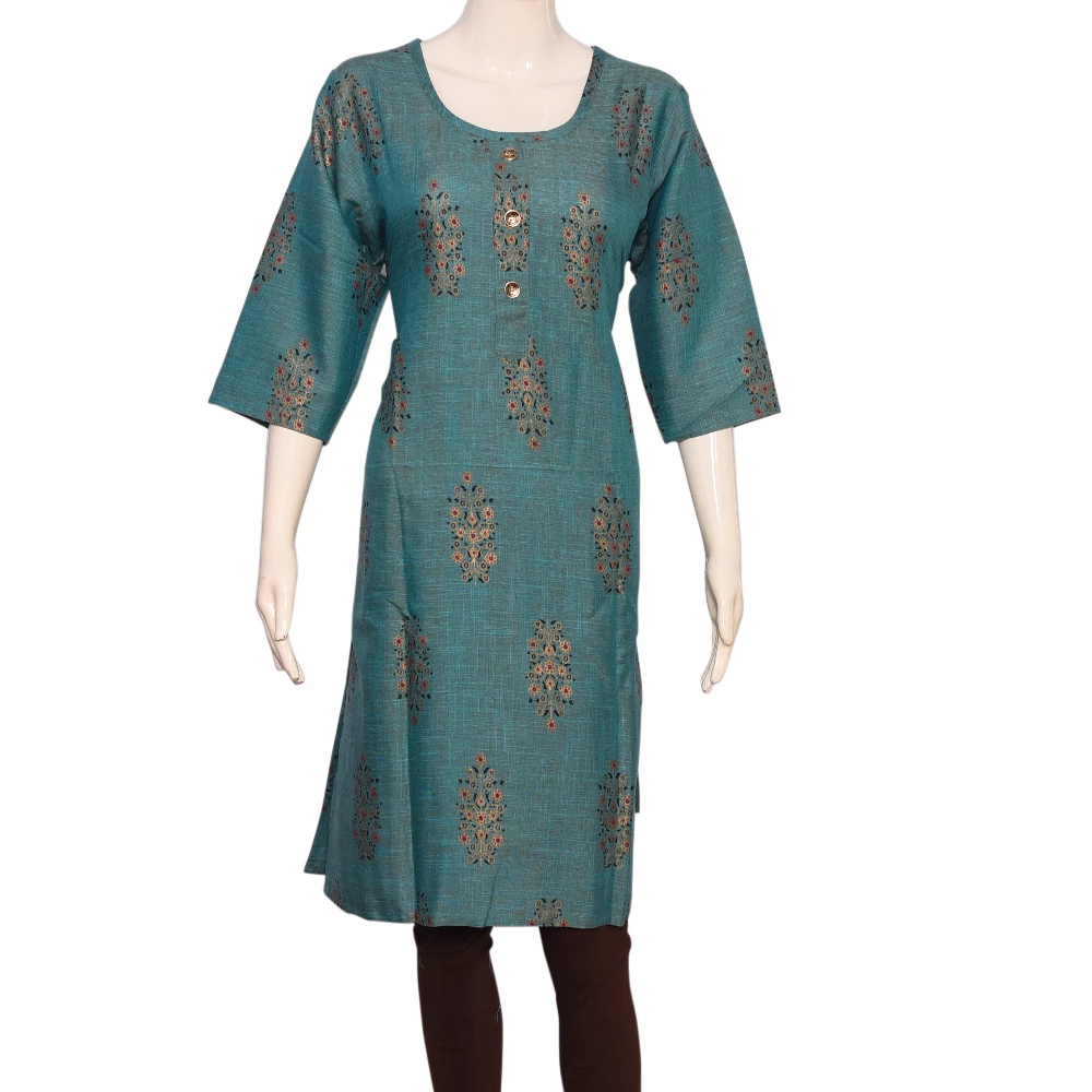 Jaipur Cotton Straight Cut Kurti - SCKT04