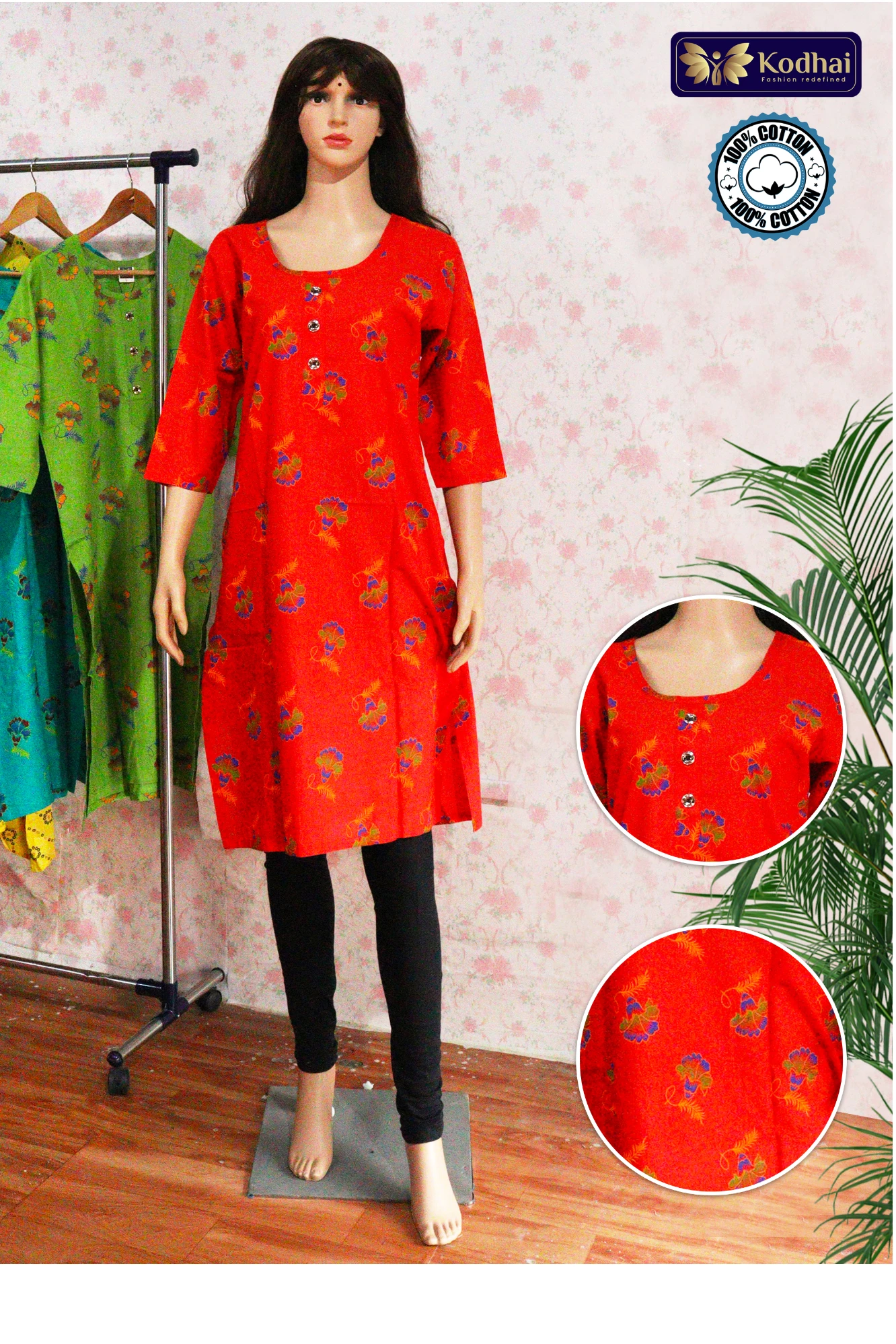 Jaipur Cotton Kurti - JP13