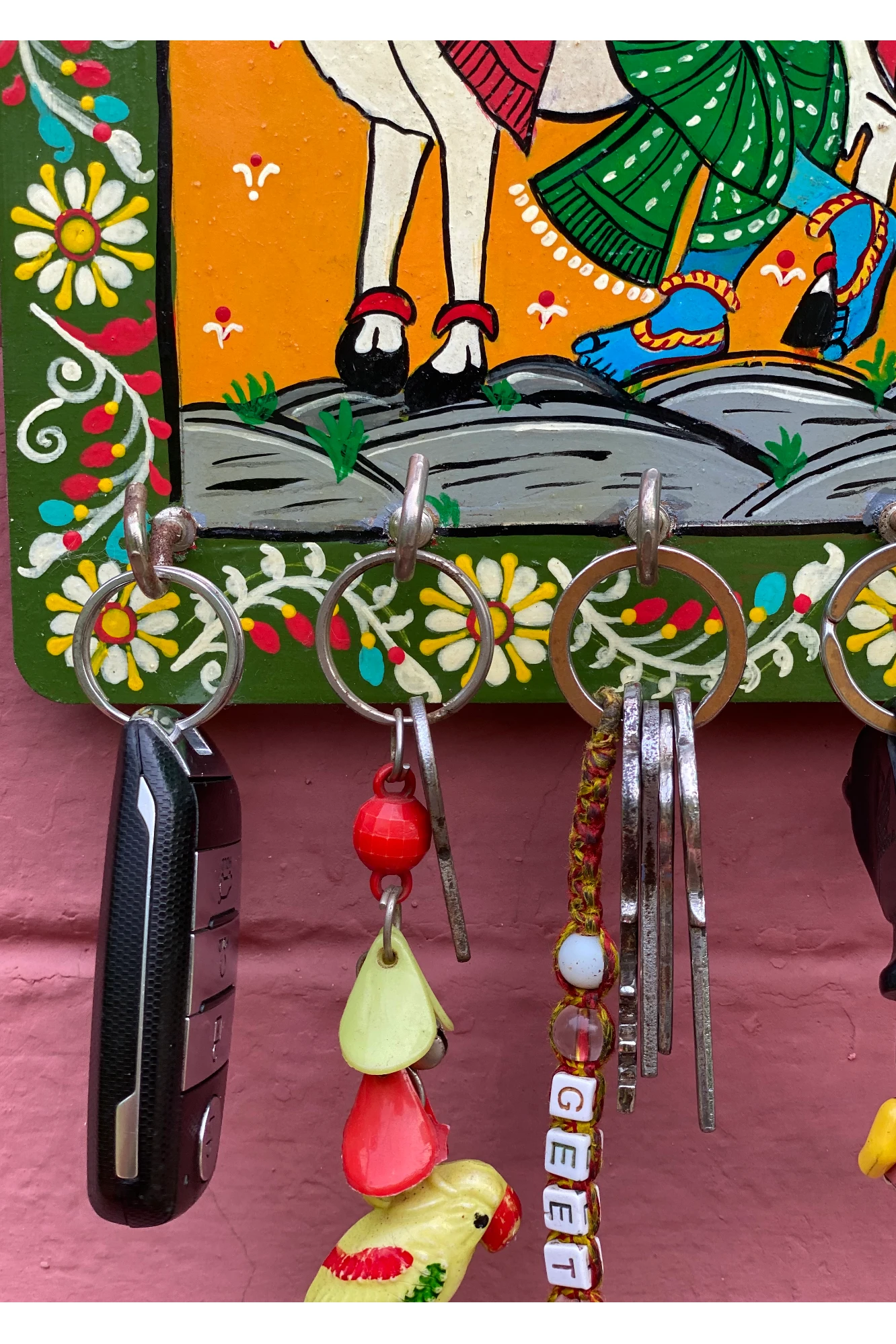 Hand painted key/jewellery holder