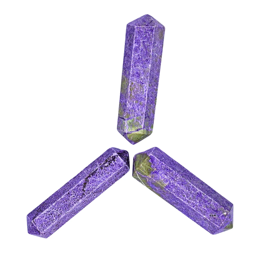 Stichtite Pencil Points (Double Terminated) (Set of 3)