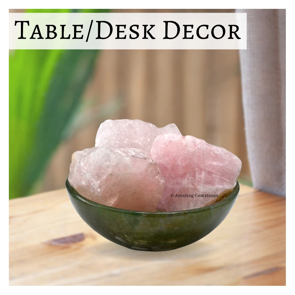 Star Rose Quartz Raw Crystals (1 LB)