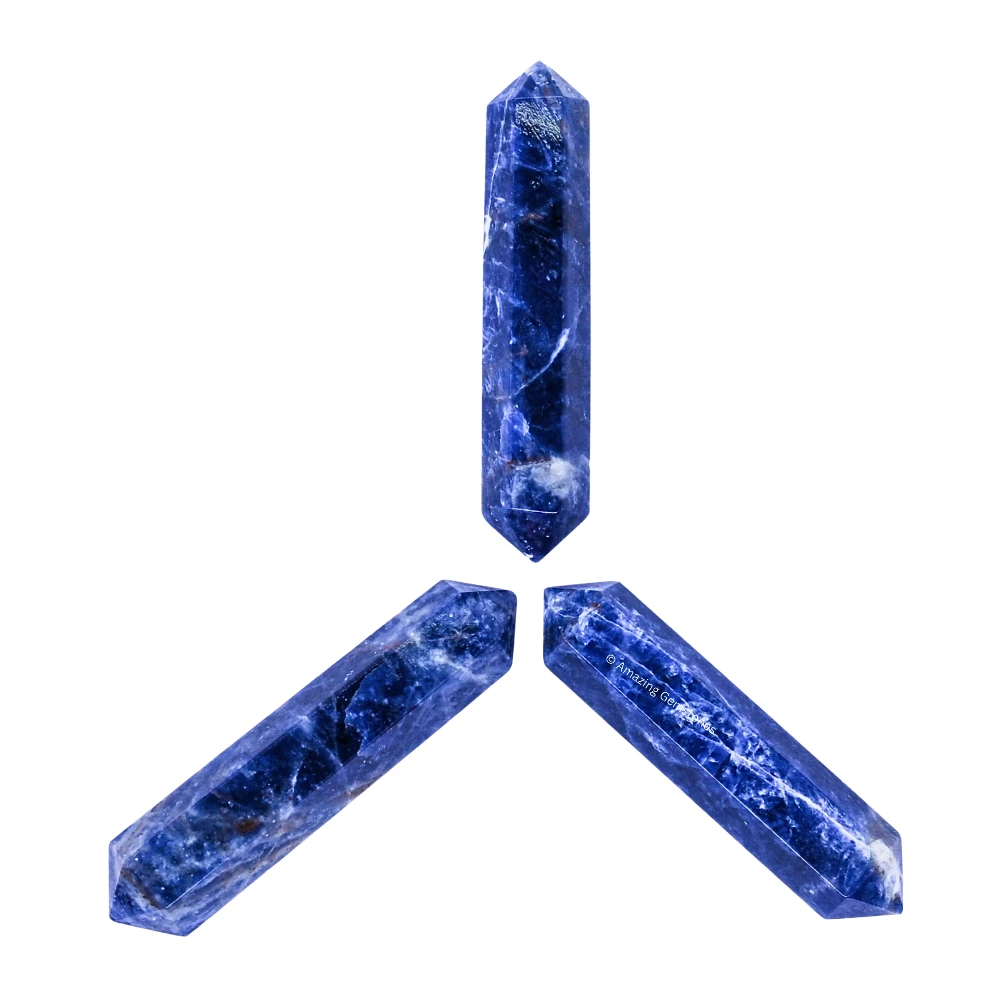 Sodalite Pencil Points (Double Terminated) (Set of 10)
