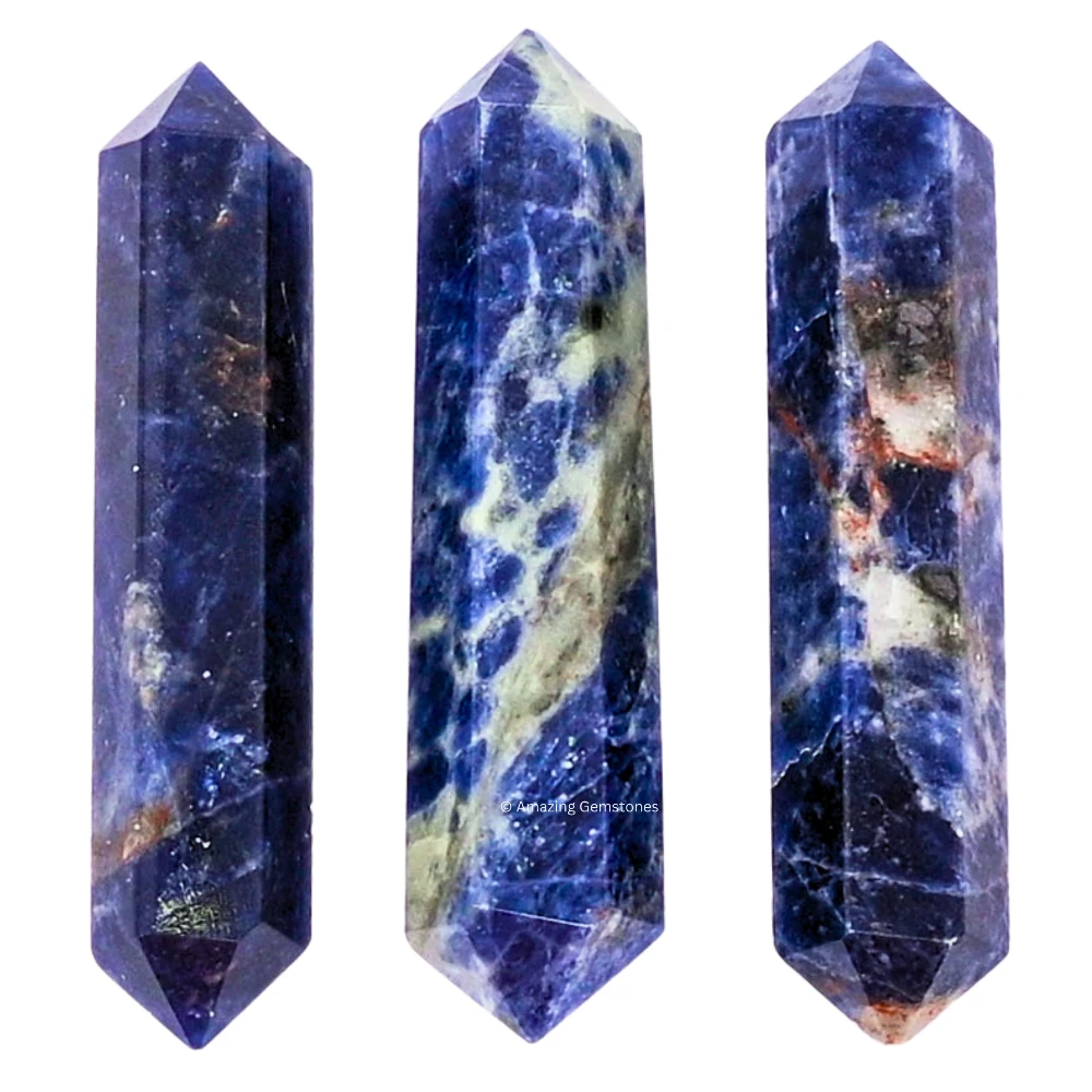 Sodalite Pencil Points (Double Terminated) (Set of 10)