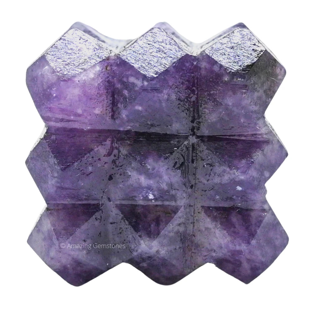 Lepidolite Cube Pyramid