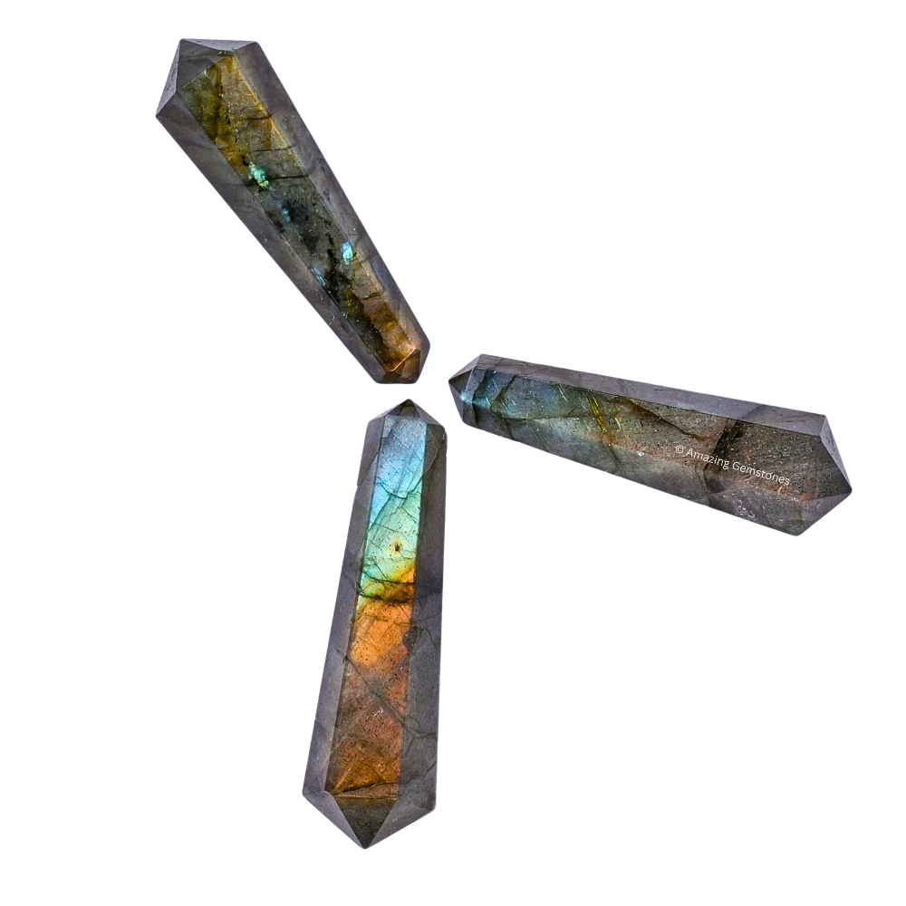 Labradorite Pencil Points (Double Terminated) (Set of 3)