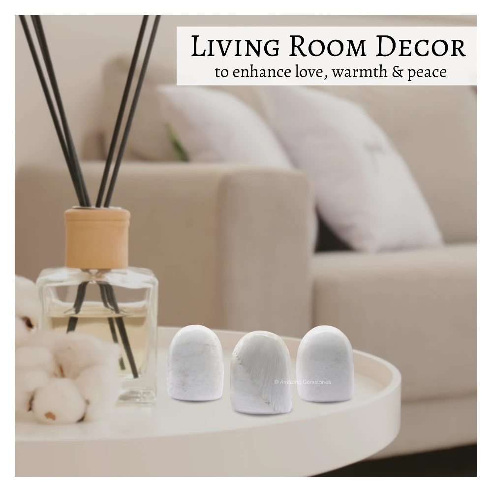 Scolecite Standing Palm Stone (Regular)