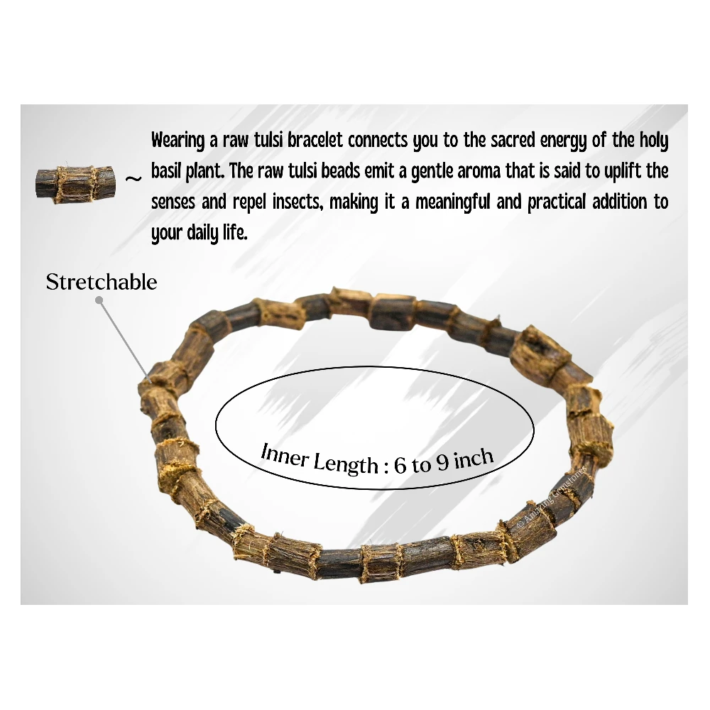 Raw Tulsi Mosquito Repellent Bracelet Set with Essential Oil (Pack of 2, Children)