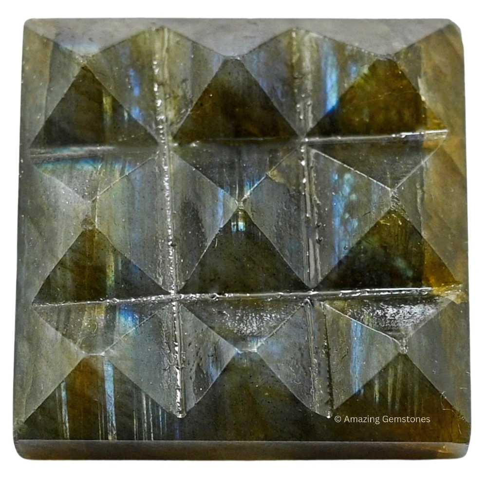 Labradorite 9 Pyramid Plate