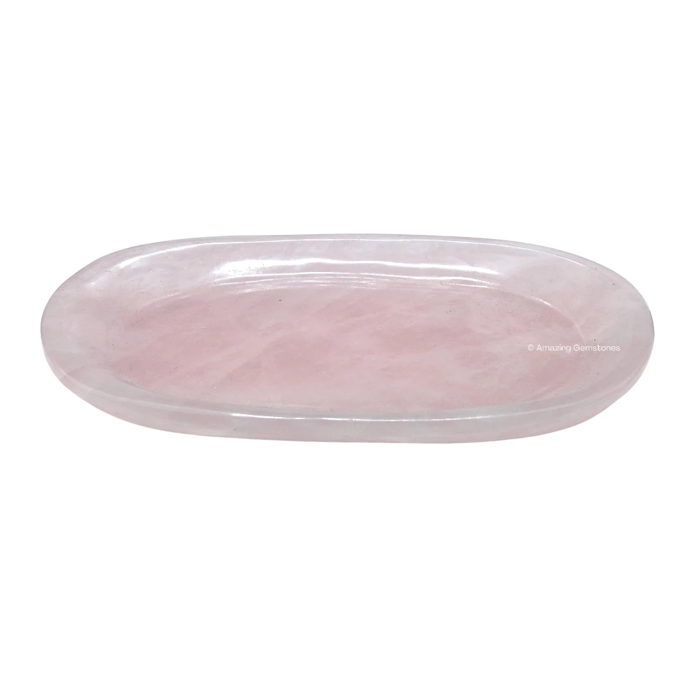 Rose Quartz Crystal Tray