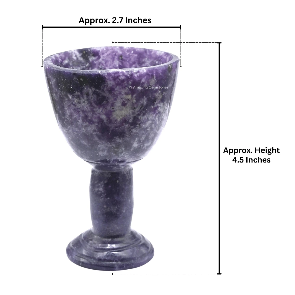 Lepidolite Wine Glass