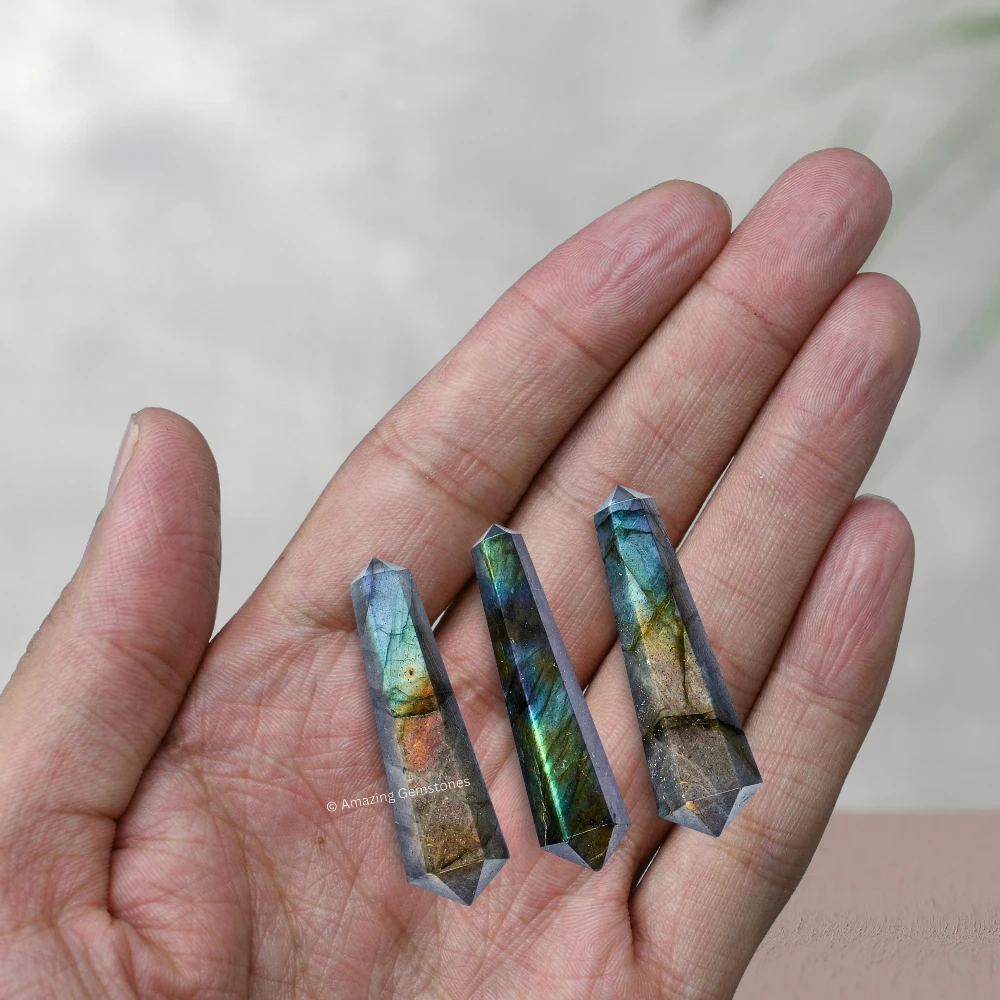 Labradorite Pencil Points (Double Terminated) (Set of 3)