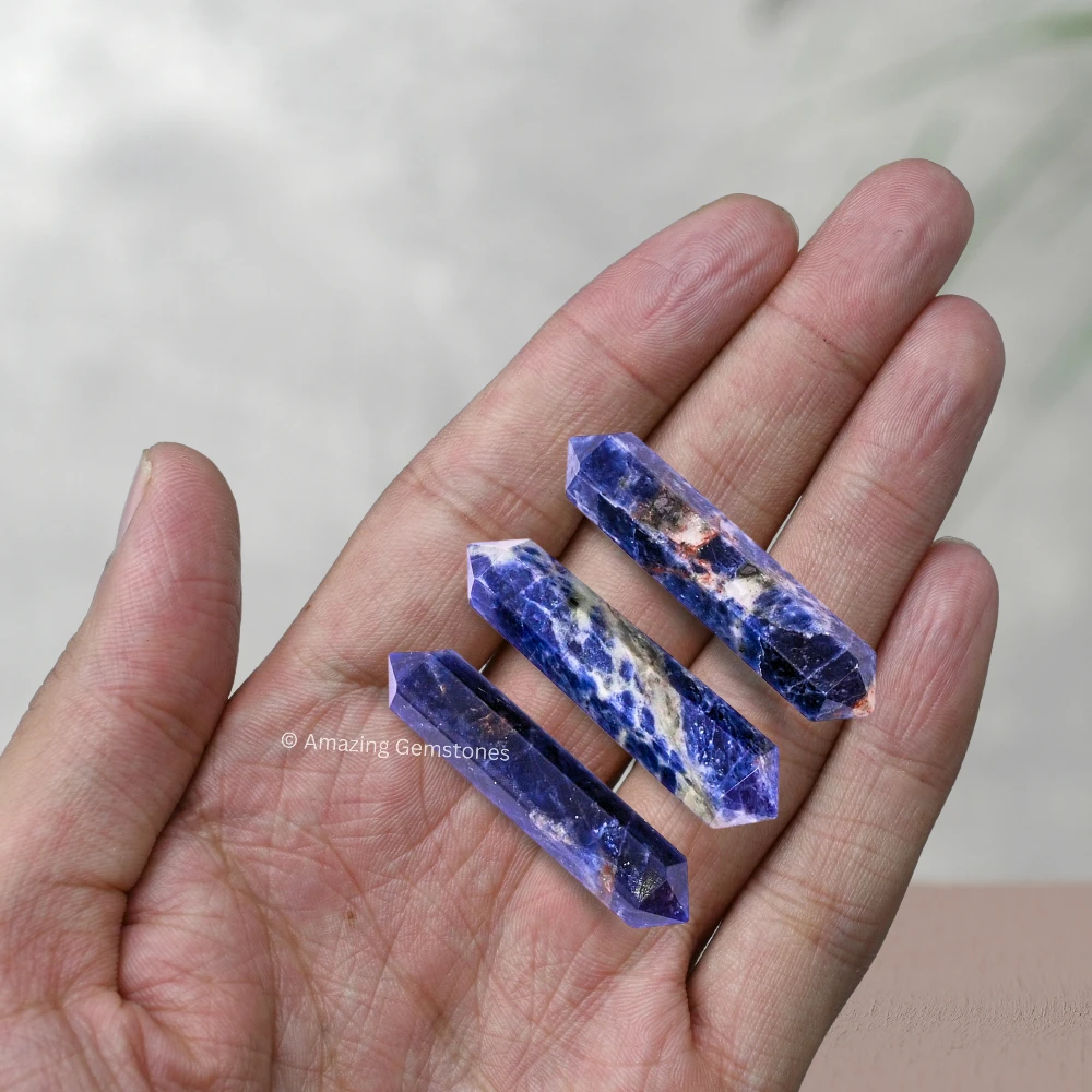 Sodalite Pencil Points (Double Terminated) (Set of 10)