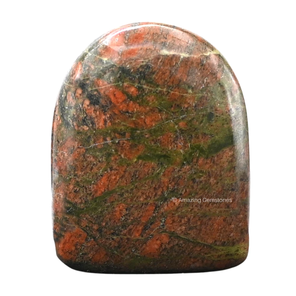 Unakite Standing Palm Stone