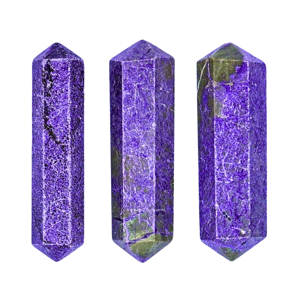 Stichtite Pencil Points (Double Terminated) (Set of 3)