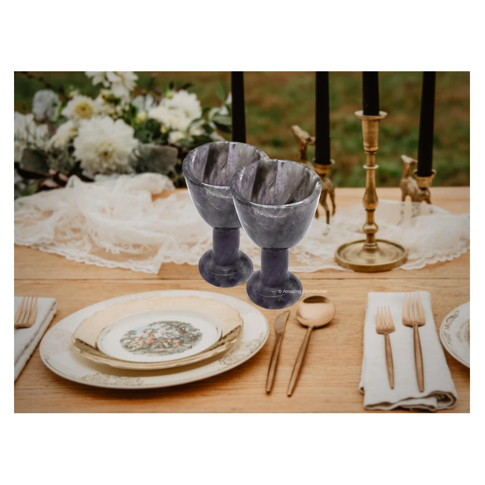 Amethyst Wine Glass