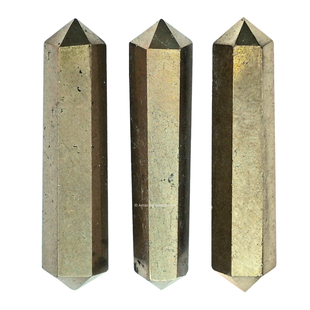 Pyrite Pencil Points (Double Terminated) (Set of 10)
