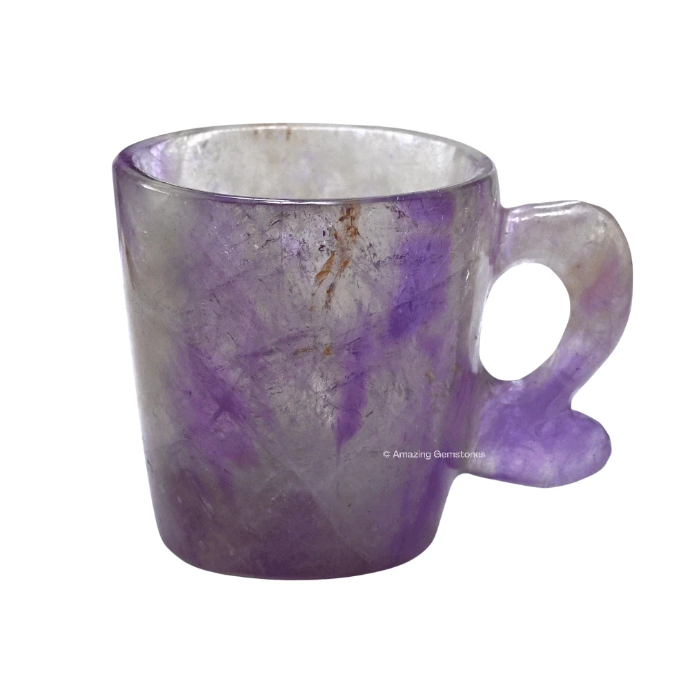 Amethyst Chevron Crystal Cups