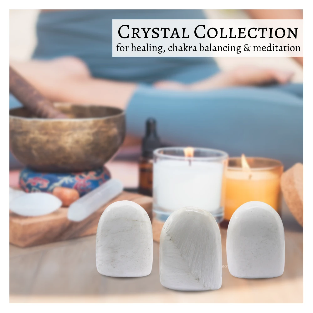 Scolecite Standing Palm Stone (Large)