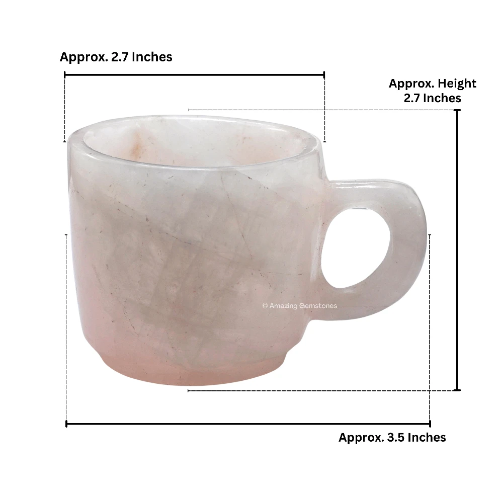 Rose Quartz Crystal Cups